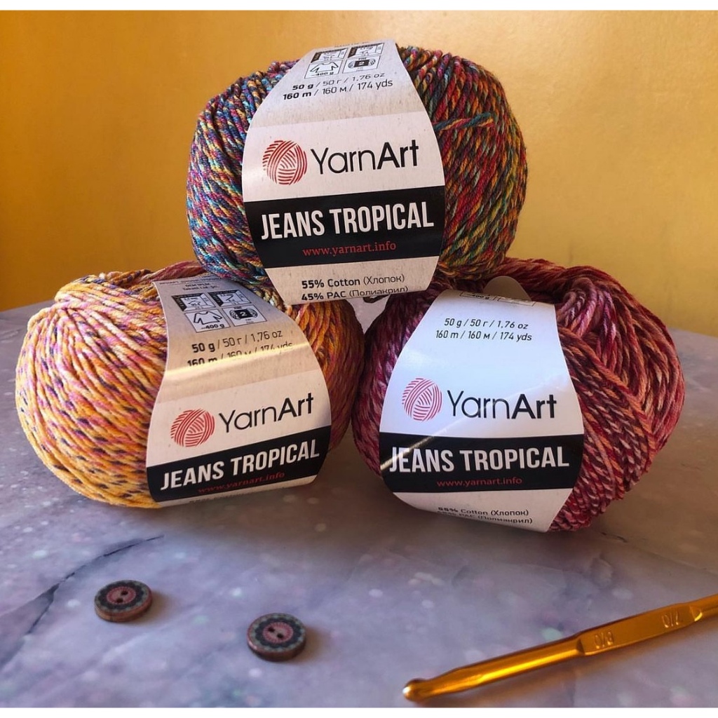 Len YarnArt JEANS TROPICAL (50gr)