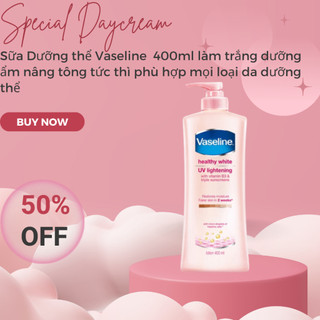 Sữa Dưỡng thể Vaseline body lotion 400ml làm trắng dưỡng ẩm nâng tông tức thì phù hợp mọi loại da dưỡng thể