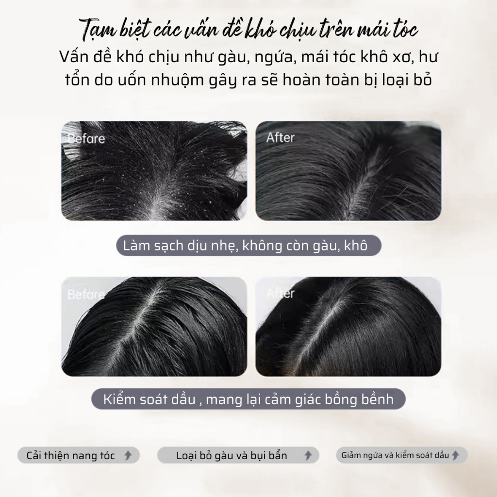 Dầu gội dầu xả phục hồi tóc hư tổn Duft Von 750ml 12 Amino Acid kiểm soát dầu giảm gàu dưỡng ẩm chăm sóc tóc toàn diện