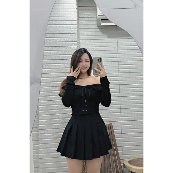 B264- ÁO TRỄ VAI BÈO ĐAN DÂY