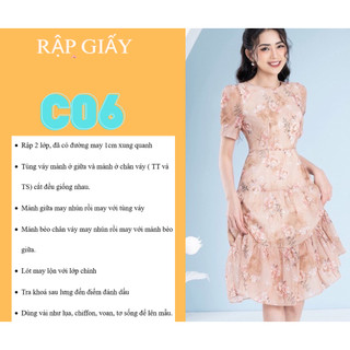 RẬP GIẤY A0 VÁY C06 (KHÔNG CẮT SẴN)
