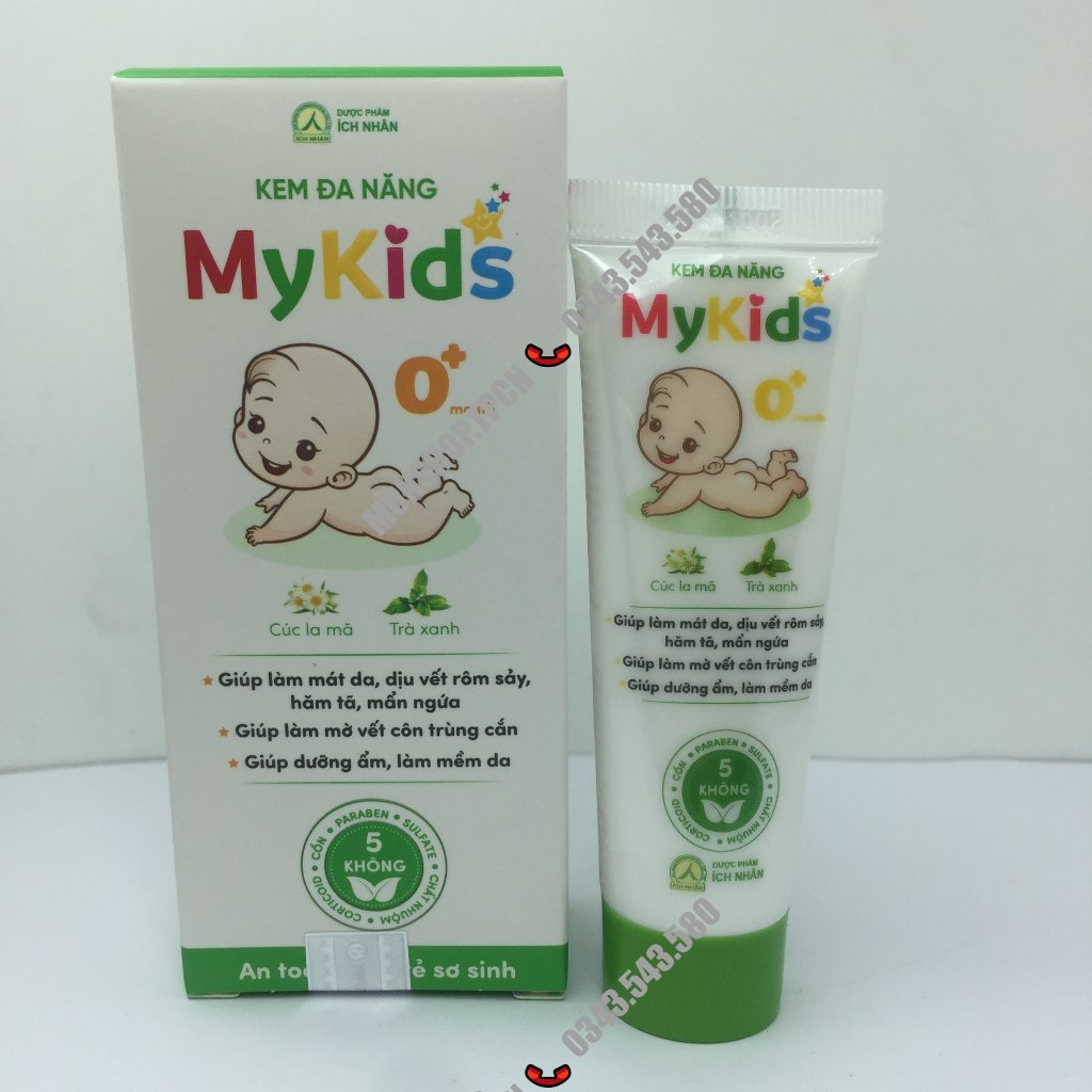 Kem đa năng MyKids tuýp 20g – Giúp làm mát da và mờ vết côn trùng cắn, hăm tã, mẩn ngứa, an toàn cho trẻ sơ sinh