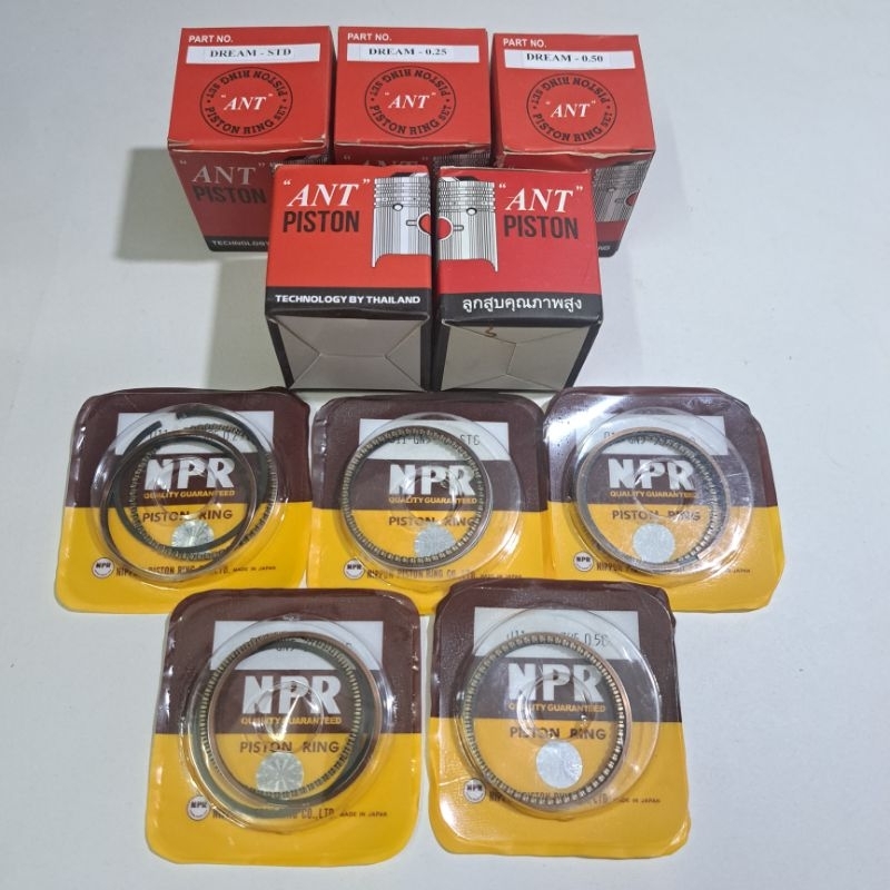 Piston+xét măngDREAM 100, RS 100 DREAM(GN5)100cc,CỐT( 0,1,2,3,4) dùng cho xe mày