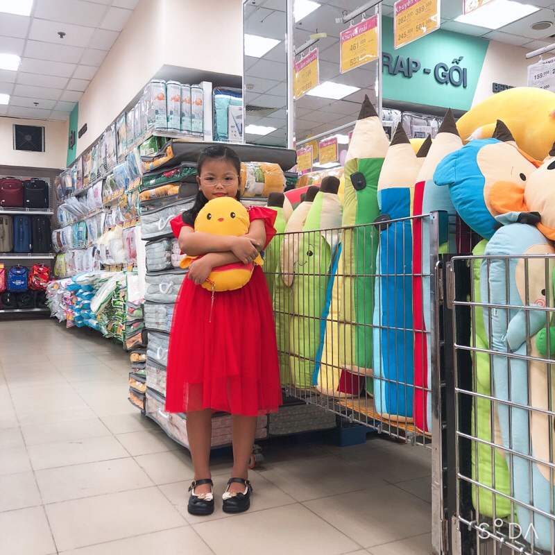 Đầm Noel cho bé gái 8-30kg, di đầm đỏ Xoè phối ren mềm cao cấp cho bé gái