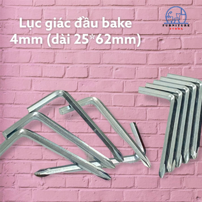 Lục giác đầu bake chữ L thép carbon siêu cứng | Lục giác đa năng bền bỉ chống gỉ