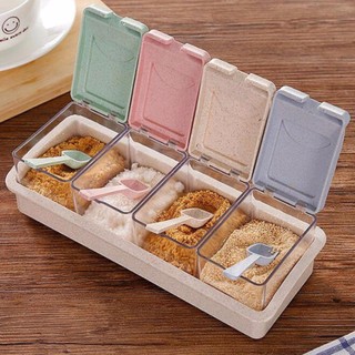 GIÁ HỦY DIỆT} BỘ 4 HỘP ĐỰNG GIA VỊ VIỆT NHẬT