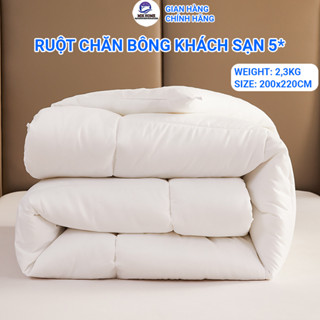 Chăn Bông Siêu Nhẹ Mùa Đông 2mx2m2 - Ruột Chăn Khách Sạn Cao Cấp 5 Sao Siêu Ấm Mềm Mịn Bông Sơ Trắng Sạch Tinh Khiết