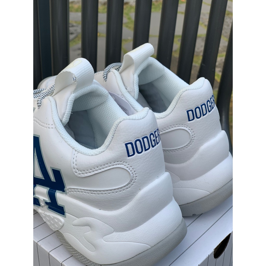 Giày MLB Bigball Chunky LA chính hãng, giày sneaker thể thao độn đế logo LA xanh