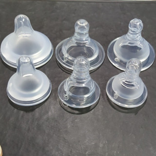 Núm Ti Cổ Rộng/Hẹp Thay Thế Cho Bình Sữa Moyuum, Pigeon, Lanshinoh, GB.