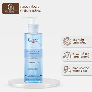 Gel Rửa Mặt EUCERIN Làm Sạch Dịu Nhẹ Da Nhạy Cảm 200ml DermatoCLEAN Hyaluron Cleansing Gel