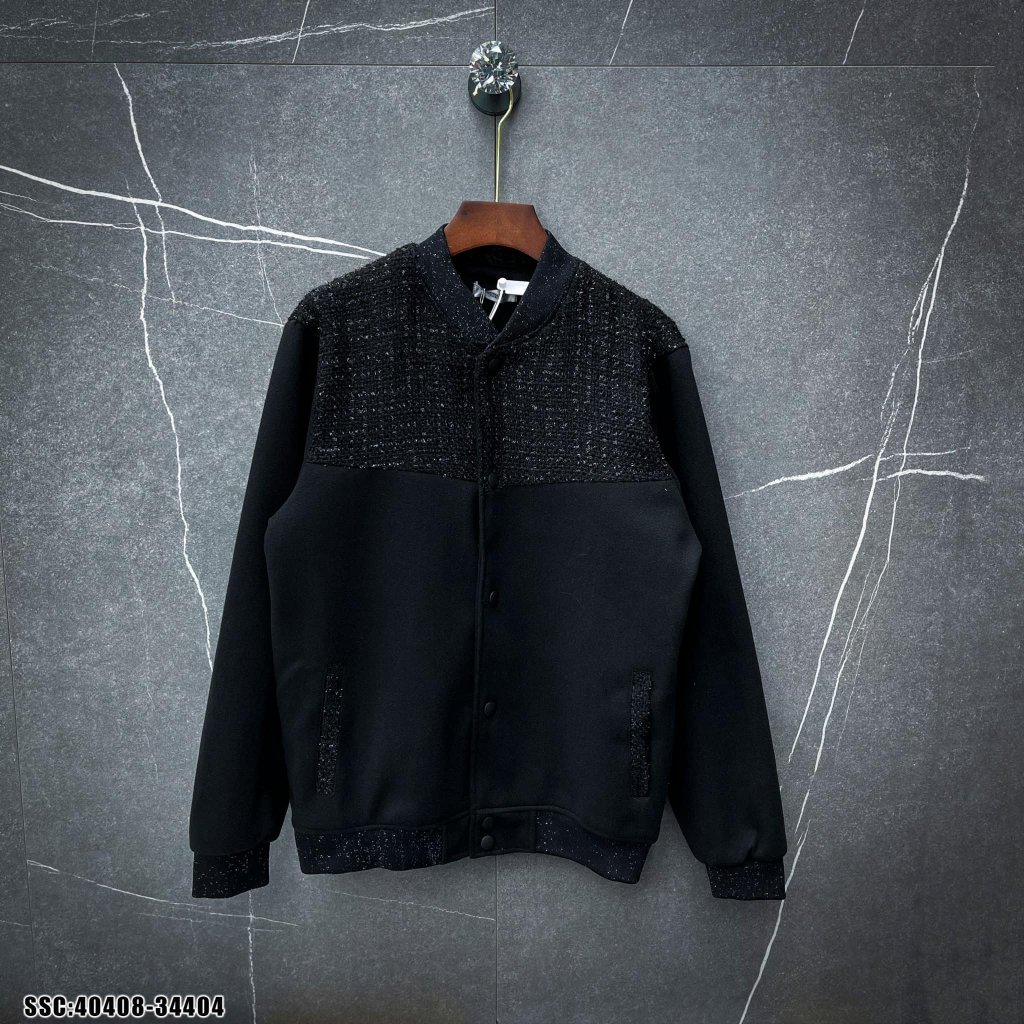 Áo Khoác Bomber YSL 2 Lớp Cao Cấp, Áo Khoác Thu Đông Nam Nữ Unisex Năm 2024