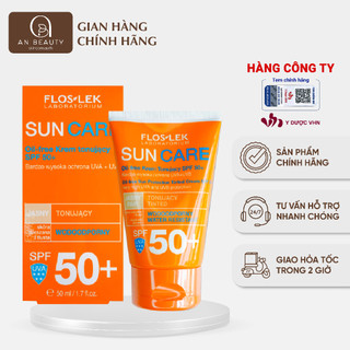 [CHÍNH HÃNG] Kem Chống Nắng Kiềm Dầu FLOSLEK SUN OILFREE PROTECTION TINTED Dành Cho Da Dầu, Da Hỗn Hợp 50ml