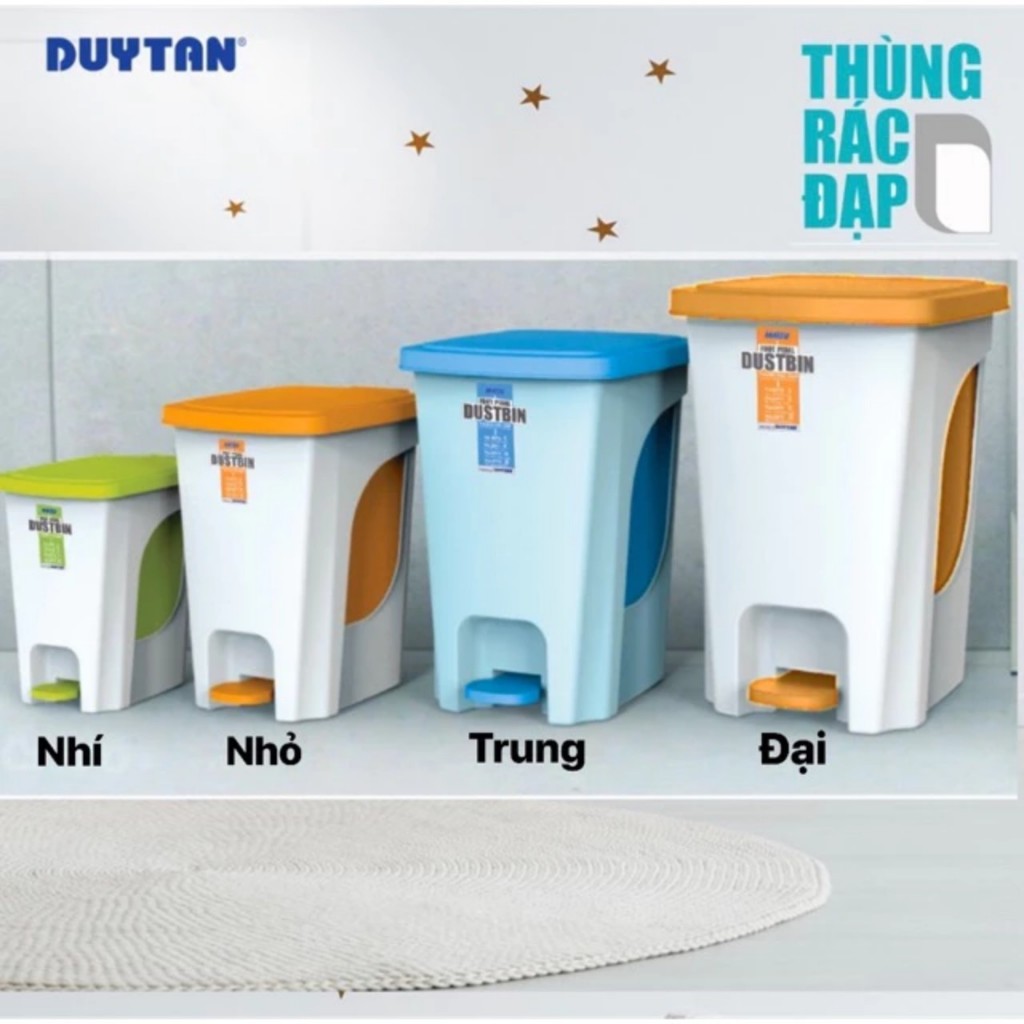 Thùng rác đạp Matsu Nhí nhựa Duy Tân an toàn bền chắc, phù hợp mọi không gian gia đình, văn phòng