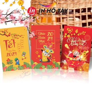 Thiệp tết, thiệp chúc mừng năm mới xuân giáp thìn 2024, kt 9,5x14,5cm bo1