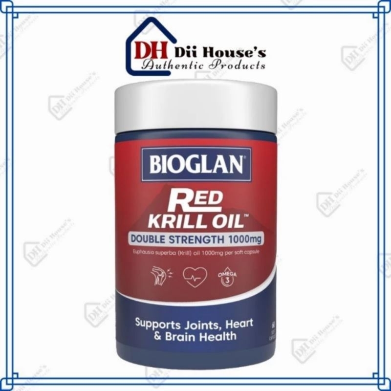 Bioglan Red Krill Oil Double Strength 1000mg 60 Viên - Dầu Nhuyễn Thể Của Úc.