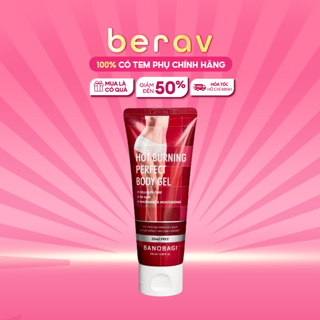 Gel Massage Tan Mỡ BANOBAGI Hot Burning Perfect Body Gel 100ml (DATE: 18/08/2024)