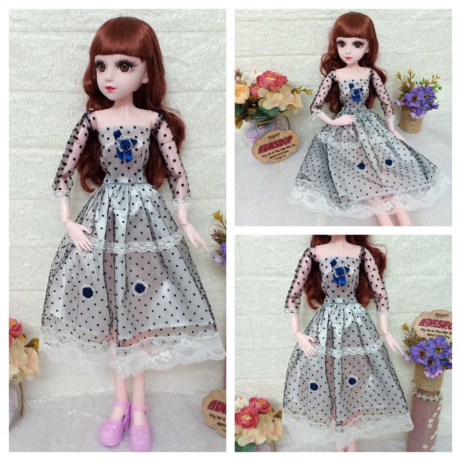Váy tiểu thư cho búp bê 60cm váy đầm búp bê công chúa