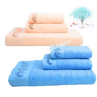 Khăn Mặt, Khăn Tắm Mollis Cỡ Trung Chất Liệu Sợi TENCEL  FM9K 40x78 cm - Quang Hoa Cò