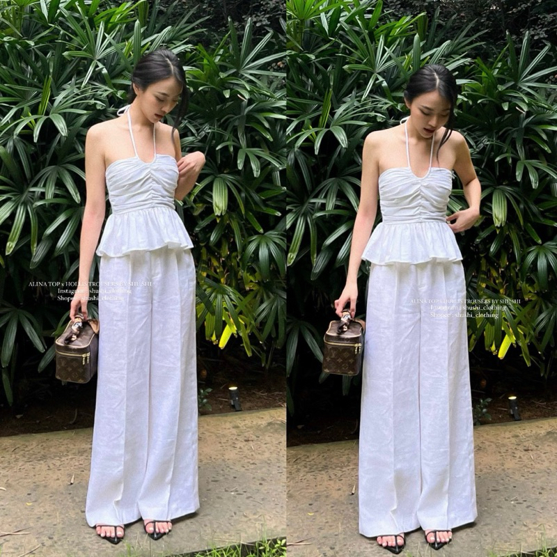 𝐀𝐥𝐢𝐧𝐚 𝐓𝐨𝐩 - Áo Yếm Nhún