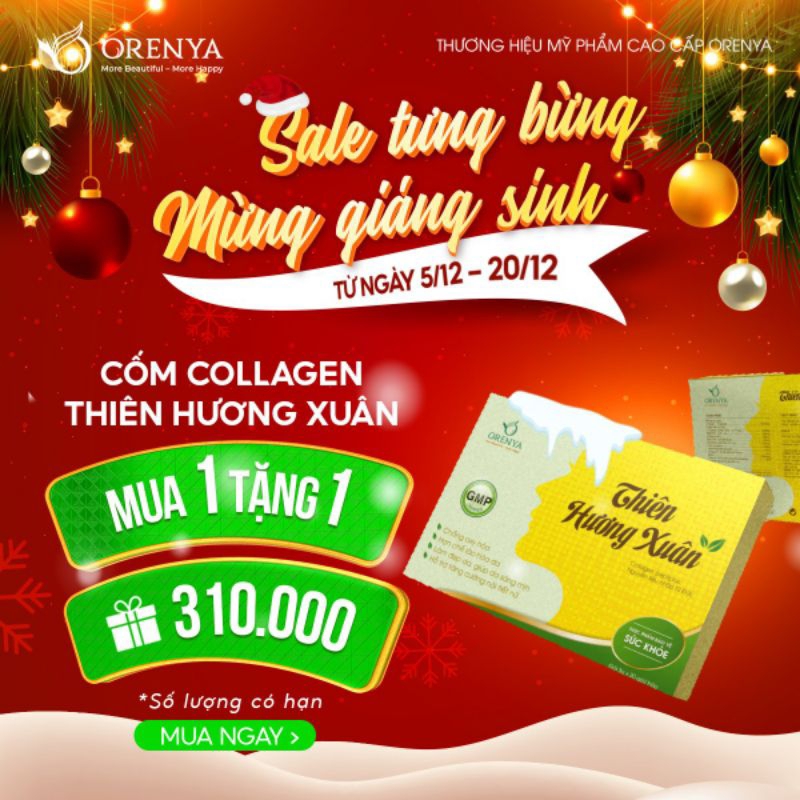 Cốm Collagen Thiên Hương Xuân – Bổ Sung Nội Tiết Tố Nữ, Hỗ Trợ Giảm Nám Sạm Da, Làm Đẹp Da