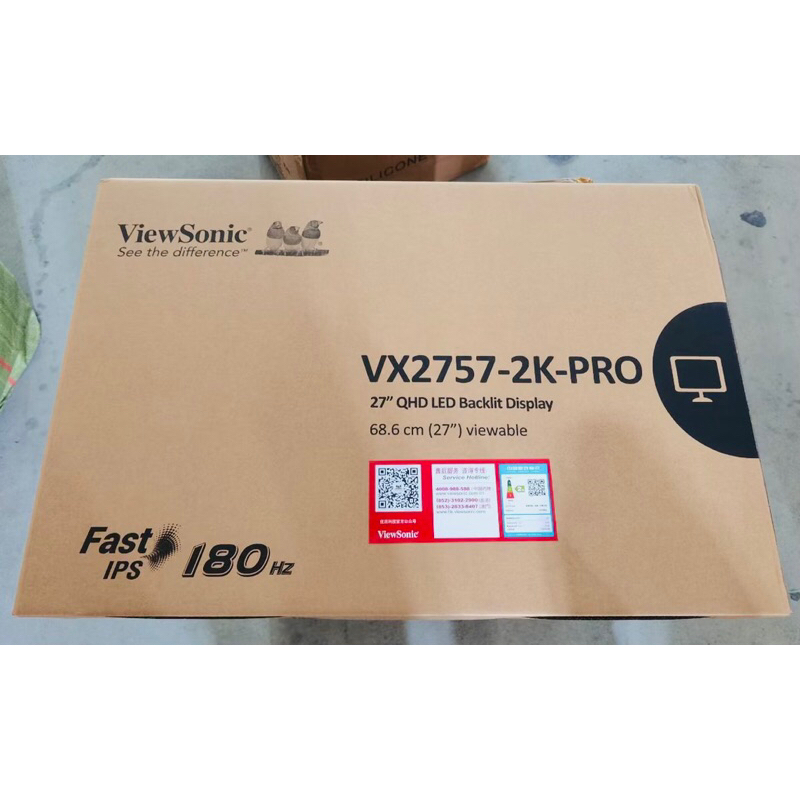 Màn hình Gaming VIEWSONIC VX2757-2K-PRO 2K nền Fast ips 180hz 1ms (hàng new 100% bảo hành 12 tháng 1 đổi 1) | BigBuy360 - bigbuy360.vn