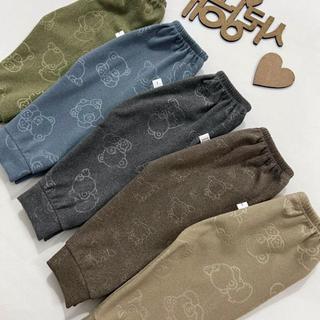 Quần zip lông in gấu size từ 5 đến 15kg  Bé trai Bé gái