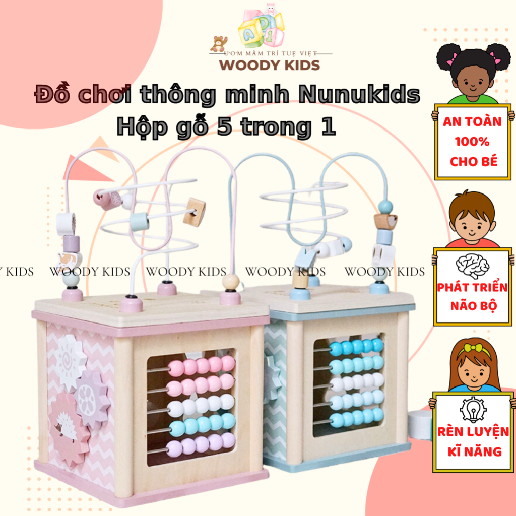 Hộp bận rộn Nunukids❗️Hoả Tốc HCM❗️Bảng bận rộn busy board-Hàng loại 1 lớn cao cấp-Đồ chơi giáo dục Montessori cho con