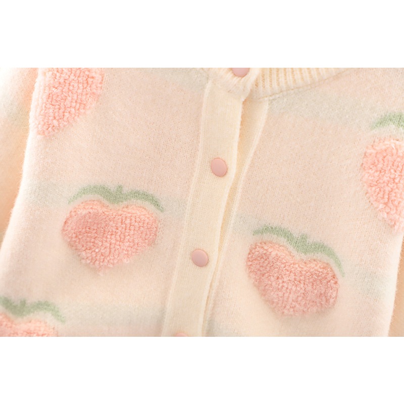 Áo len cardigan bé gái, style Hàn Quốc xinh xắn, chất len dày dặn đanh chắc, mịn ấm, họa tiết nhẹ nhàng dễ thương | MA23