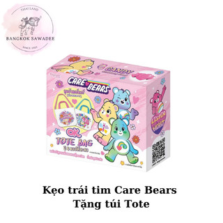 Kẹo trái tim care bears tặng túi tote đáng yêu