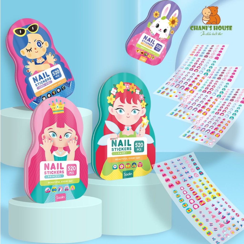 ĐỒ CHƠI STICKER DÁN MÓNG TAY VÀ HÌNH XĂM TẠM THỜI SAALIN, JOAN MIRÓ, MIDEER THEO CHỦ ĐỀ