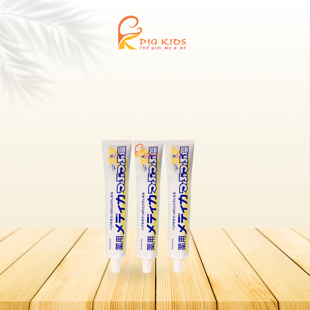 Kem đánh răng muối Sunstar, kem trắng sáng răng Nhật Bản