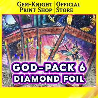 [Bài In] Bộ bài Yugioh - God Pack 6 - Diamond Foil