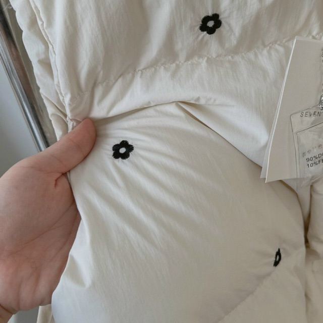 Áo phao gile lông vũ thêu hoa SEVEN hàng Qccc @bymelimeli