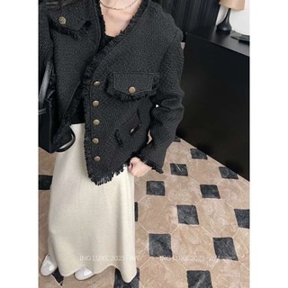 𝗟𝗔 𝗖𝗛𝗔𝗥𝗠𝗘́ |Chân váy len dài chun ẩn 8801