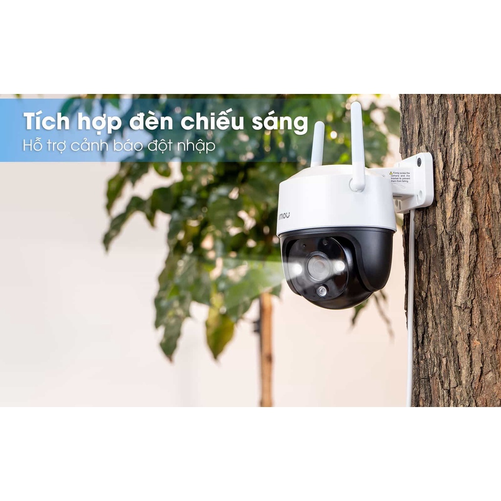 Camera IP Wifi ngoài trời IMOU S21FP/S41FP 1080P 2K 2MP 4MP Có Míc , Có Màu Đêm, Xoay 360 Độ - Bảo Hành 24 Tháng