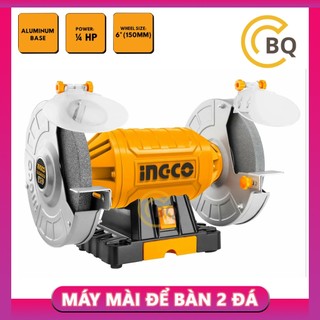 Máy mài để bàn 2 đá 150w ingco bg61502 máy mài chính hãng đường kính đá mài 150mm điện áp 220-240v cbqs