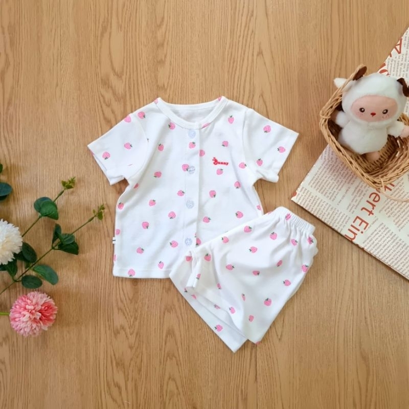 Bunnybaby - Bộ cộc cài nút sơ sinh cao cấp chất đẹp Bunny cho bé 3-10kg