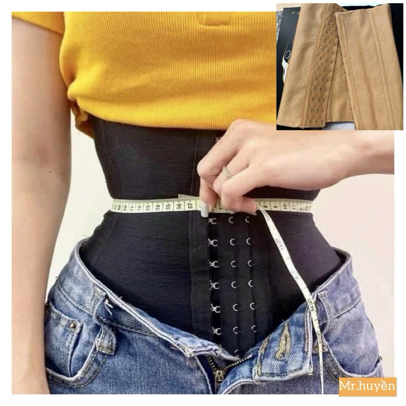 Đai nịt bụng Siết Eo latex Sline chính hãng 24cm