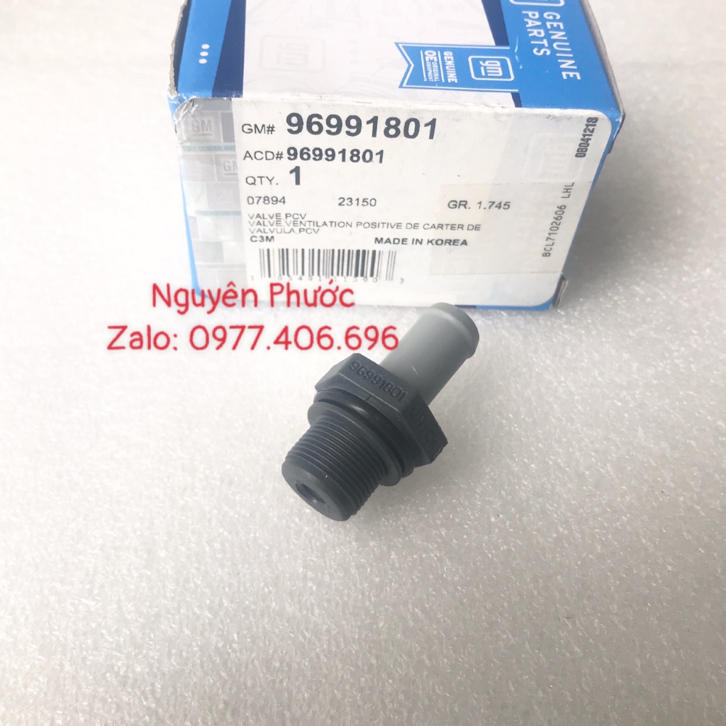 Van hơi thừa/ Van một chiều thông hơi nắp giàn cam SPARK M300 /MATIZ 4/ GROOVER - Hàng xịn GM chính hãng: 96991801