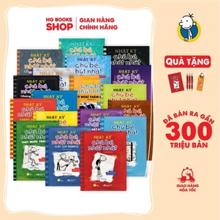 Sách thiếu nhi: nhật ký chú bé nhút nhát - diary of a wimpy kid. trọn bộ 18 tập bản tiếng việt. đã bán 300 triệu bản