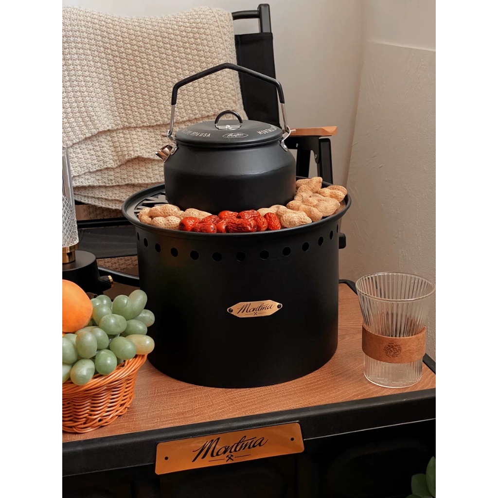 Lò nướng than ngoài trời phong cách vintage Mỹ Montma chính hãng, có thể mang đi picnic