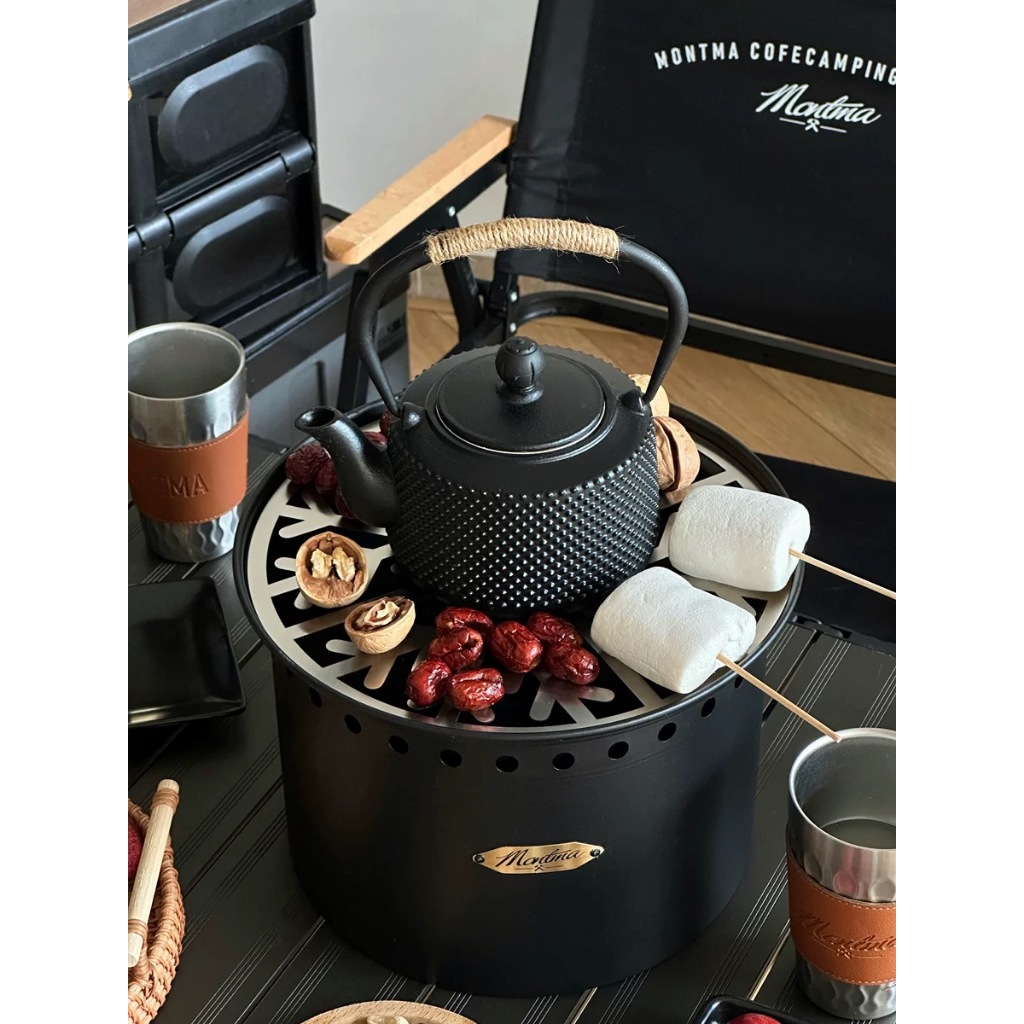 Lò nướng than ngoài trời phong cách vintage Mỹ Montma chính hãng, có thể mang đi picnic