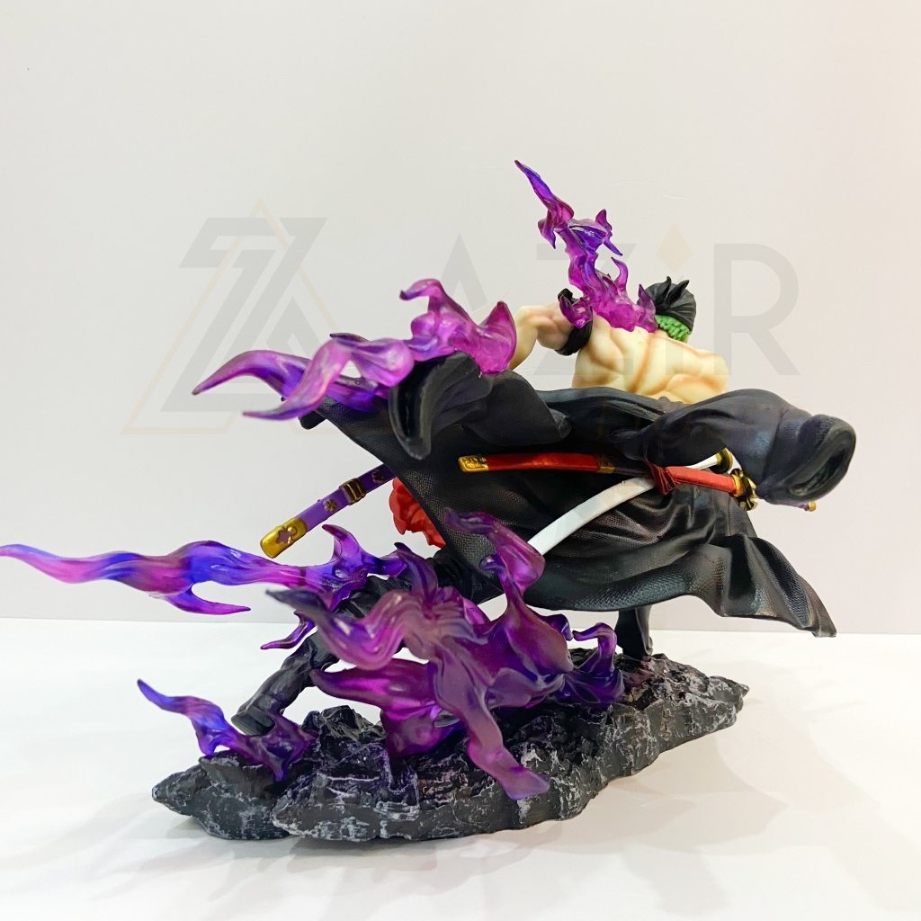 Mô hình Zoro, One Piece, 2 đầu thay thế, cao 21cm