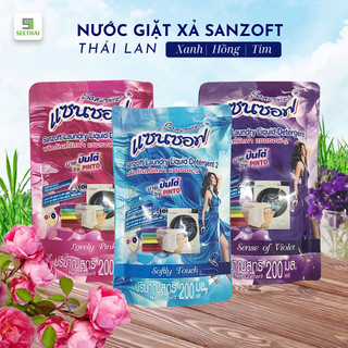 Nước giặt xả đậm đặc Thái Lan SANZOFT 200ml ngát hương bền lâu - túi ngẫu nhiên