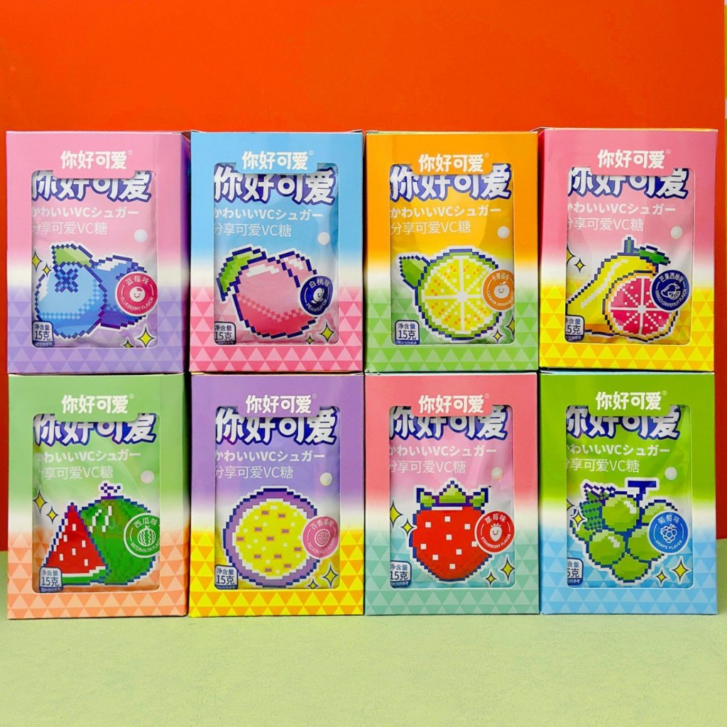 Combo 10 gói Kẹo viên ngậm Vitamin c vị bạc hà mát lạnh nhiều hương vị dạng viên sữa giúp hơi th