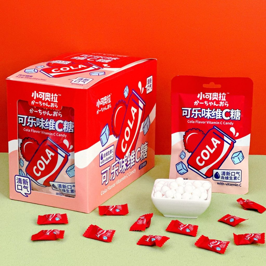 Combo 20 gói Kẹo viên ngậm Vitamin c vị bạc hà mát lạnh nhiều hương vị dạng viên sữa giúp hơi th