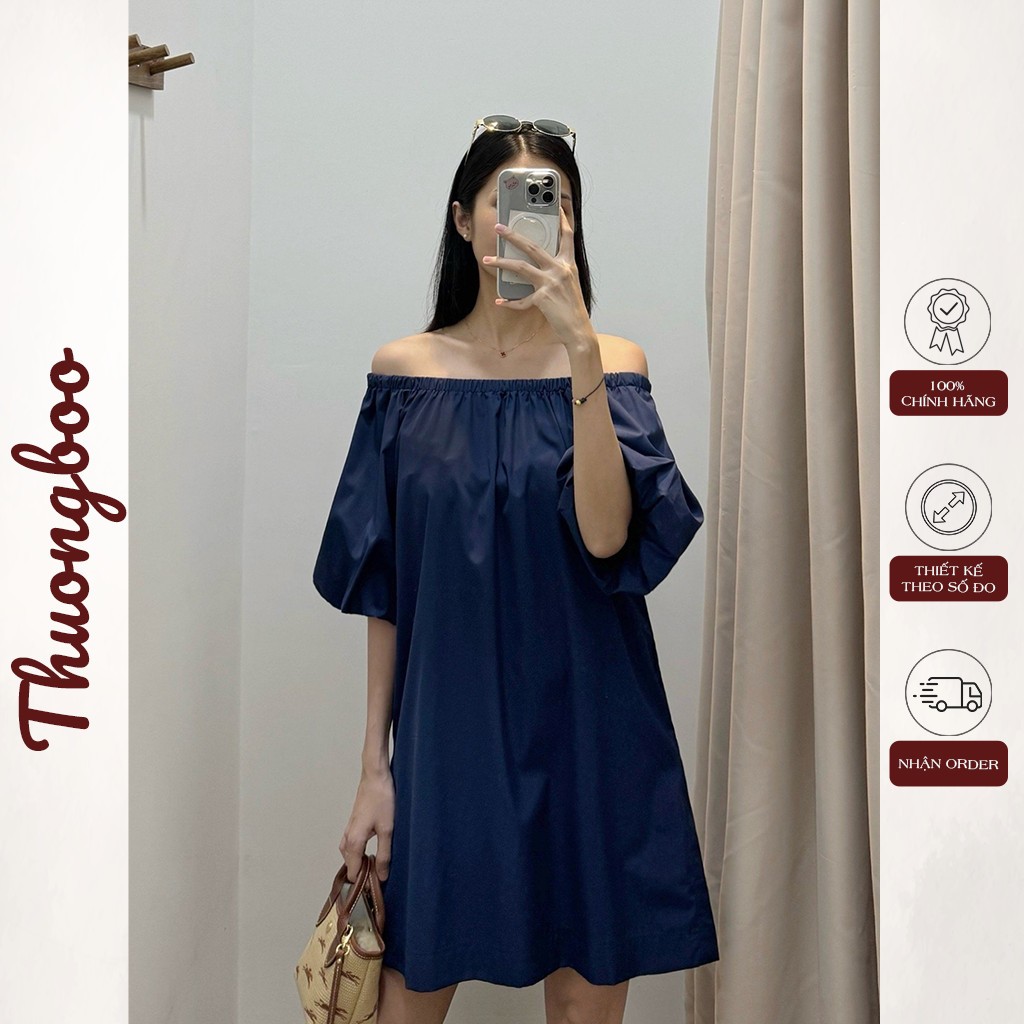 Đầm Trễ Vai Nữ Dáng Suông Thiết Kế Thuongboo Mềm Mịn Thoáng Mát Che Khuyết Điểm Tốt - Colla Dress