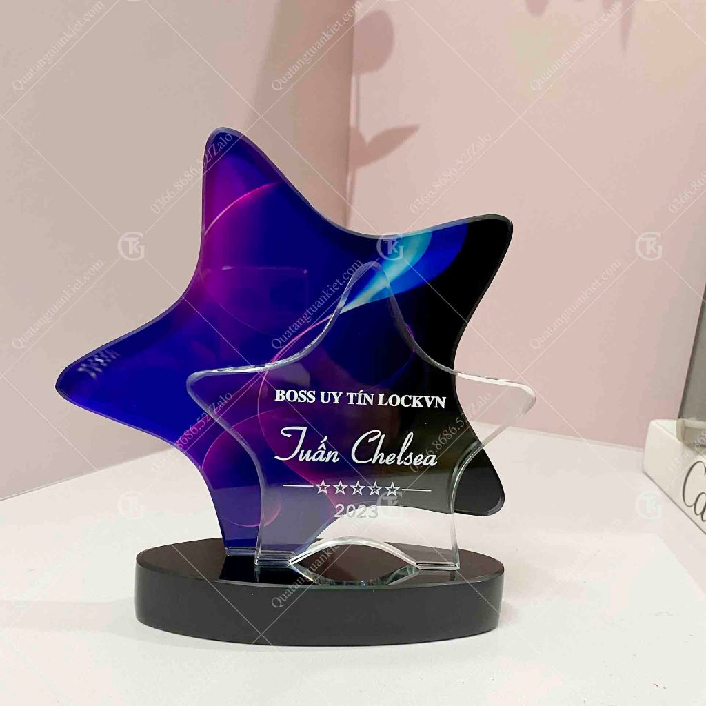 Kỷ niệm chương pha lê sao đôi