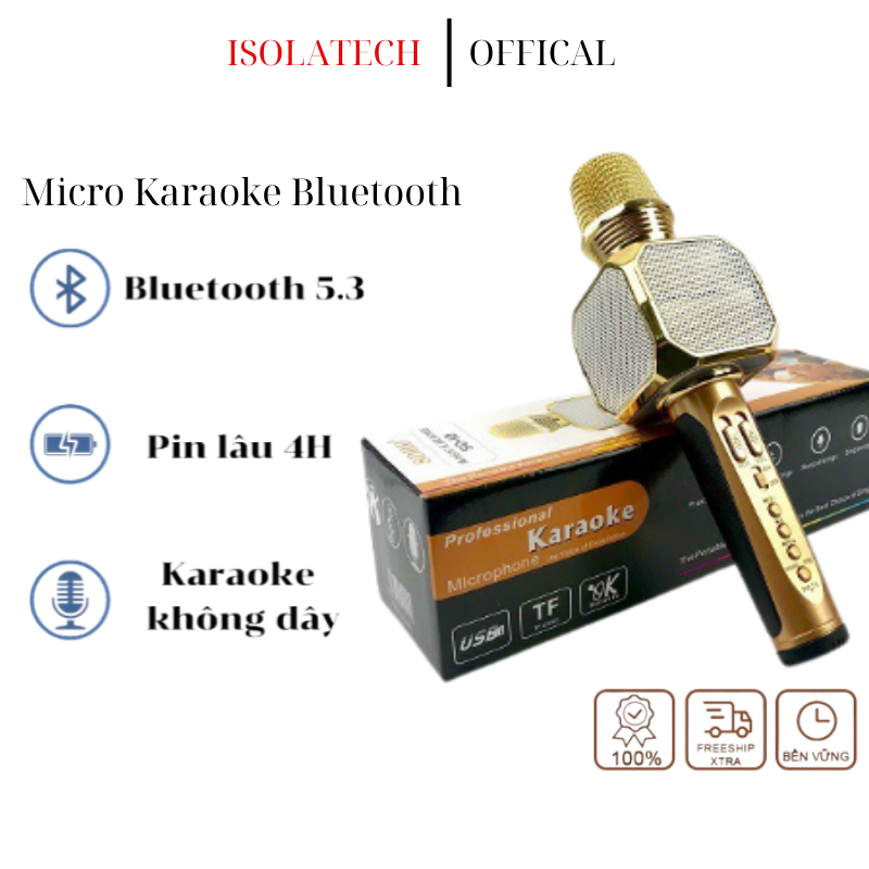 Mic hát Karaoke Bluetooth Sd10 / X9 Cầm Tay hát cực hay thangnguyenkenzshop