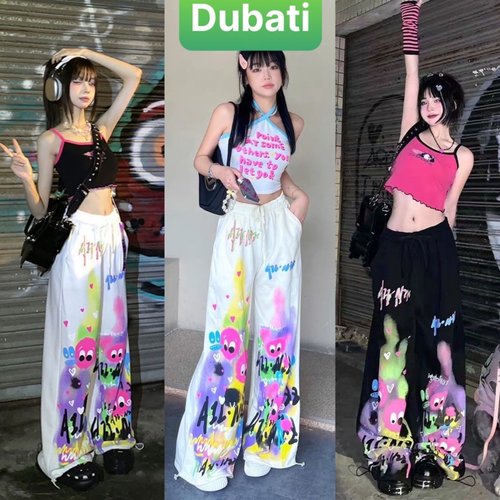 QUẦN JOGGER ỐNG RỘNG THỂ THAO NAM NỮ UNISEX GRAFFITI HÀN QUỐC CAO CẤP - DUBATI FASHION